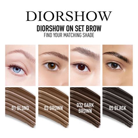 dior 3d brow|diorshow on set brow.